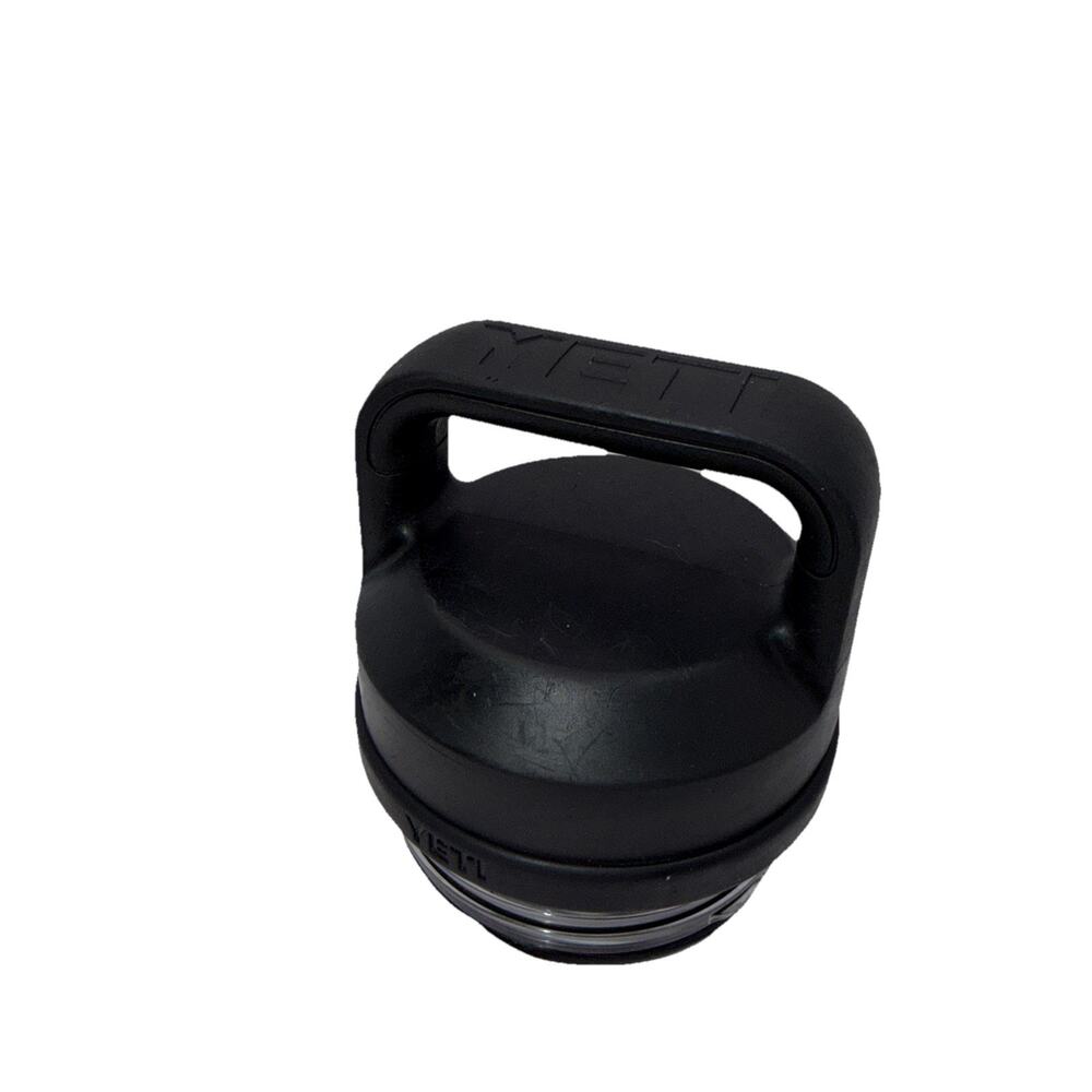 Yeti Rambler Black Water Bottle Lid Only Screw/Twist On Top w/ Handle